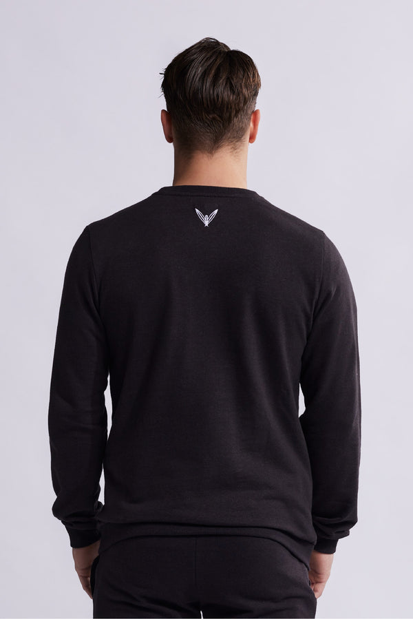 OPS. Clothing | Sustainable Hemp Sweater | Black | Vesta | Back